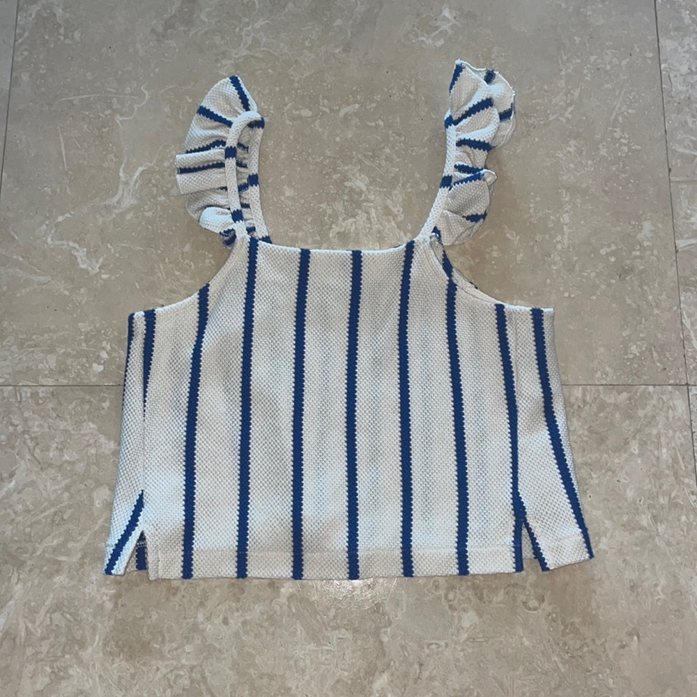 Zara girls ruffle top